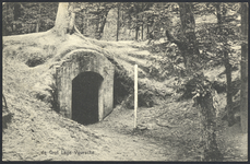 17359 Gezicht op het grotje in het park van het kasteel Drakestein (Slotlaan 9) te Lage Vuursche (gemeente Baarn).